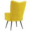 Sillón De Relax De Terciopelo Amarillo Mostaza Vidaxl