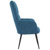 Sillón De Relax De Terciopelo Azul Vidaxl