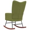 Silla Mecedora De Terciopelo Verde Claro Vidaxl