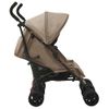 Carrito Para Gemelos De Acero Gris Taupe Vidaxl