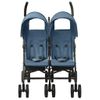 Carrito Para Gemelos De Acero Azul Marino Vidaxl