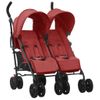 Carrito Para Gemelos De Acero Rojo Vidaxl