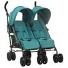 Carrito Para Gemelos De Acero Verde Vidaxl