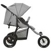 Carrito De Bebés De Acero Gris Claro Vidaxl