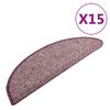 Alfombras De Peldaños De Escalera 15 Uds Morado 65x25 Cm Vidaxl