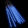 Luces Meteorito 8 Uds Azul 192 Leds Interior Exterior Vidaxl