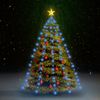 Red De Luces De Árbol De Navidad 150 Leds Azul 150 Cm Vidaxl