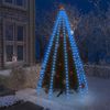 Red De Luces De Árbol De Navidad 250 Leds Azul 250 Cm Vidaxl