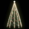 Red De Luces De Árbol De Navidad 300 Leds Blanco Frío 300 Cm Vidaxl