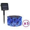 Tiras De Luces Solares Led 5 Uds Azul Interior/exterior Vidaxl