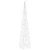 Cono De Luz Led Decorativo Acrílico Blanco Frío 60 Cm Vidaxl