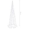 Cono De Luz Led Decorativo Acrílico Blanco Frío 60 Cm Vidaxl