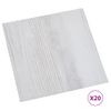 Tarimas Autoadhesivas 20 Piezas Pvc 1,86 M² Gris Claro Vidaxl