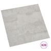 Tarimas Autoadhesivas 20 Piezas Pvc 1,86 M² Gris Claro Vidaxl