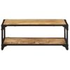 Mesa De Centro De Madera Maciza De Mango Rugosa 90x45x35 Cm Vidaxl