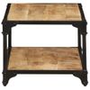 Mesa De Centro De Madera Maciza De Mango Rugosa 90x45x35 Cm Vidaxl