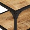 Mesa De Centro De Madera Maciza De Mango Rugosa 90x45x35 Cm Vidaxl