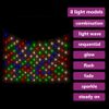 Red De Luces De Navidad 306 Led Colores 3x3 M Interior/exterior Vidaxl