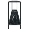 Mesa De Consola Vidrio Templado Negro 140x35x75,5 Cm Vidaxl