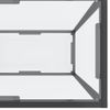 Mesa Consola Vidrio Templado Transparente 180x35x75,5 Cm Vidaxl