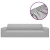 Funda Elástica Para Sillón De 4 Plazas Poliéster Jersey Gris Vidaxl