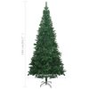 Árbol De Navidad Artificial Con Luces Y Bolas Verde 240 Cm Vidaxl