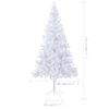 Árbol De Navidad Artificial Con Luces Y Bolas 910 Ramas 210 Cm Vidaxl