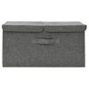 Caja De Almacenaje Tela Gris Antracita 50x30x25 Cm Vidaxl