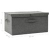 Caja De Almacenaje Tela Gris Antracita 50x30x25 Cm Vidaxl