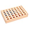 Juego De 4 En Raya Madera Macizo 24x15x4 Cm Vidaxl