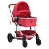 Carrito De Bebés 3 En 1 De Aluminio Rojo Vidaxl