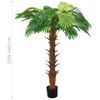 Palmera Cycas Artificial Con Macetero 160 Cm Verde Vidaxl