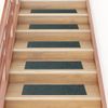 Alfombrilla Autoadhesiva Escalera 15 Uds Verde 76x20 Cm Vidaxl