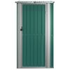 Cobertizo De Jardín Acero Galvanizado Verde 118,5x97x209,5 Cm Vidaxl