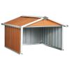 Cobertizo Para Cortacésped Acero Galvanizado Marrón 92x97x63 Cm Vidaxl