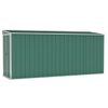 Cobertizo Jardín Pared Acero Galvanizado Verde 118x382x178  Cm Vidaxl