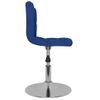 Sillas De Comedor Giratorias 2 Unidades Tela Azul Vidaxl