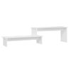 Mueble Para Tv Madera Contrachapada Blanco 180x30x43 Cm Vidaxl