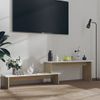 Mueble Para Tv Madera Contrachapada Roble Y Blanco 180x30x43 Cm Vidaxl