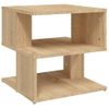 Mesa Auxiliar De Madera Contrachapada Roble Sonoma 40x40x40 Cm Vidaxl