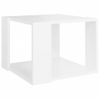 Mesa De Centro De Madera Contrachapada Blanco 40x40x30 Cm Vidaxl