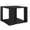 Mesa De Centro De Madera Contrachapada Negro 40x40x30 Cm Vidaxl