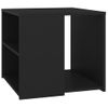 Mesa Auxiliar Madera Contrachapada Negro 50x50x45 Cm Vidaxl