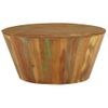 Mesa De Centro De Madera Maciza Reciclada Ø65x31 Cm Vidaxl