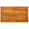 Mesa De Centro De Jardín Madera Maciza De Acacia 70x40x36 Cm Vidaxl