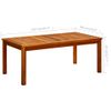 Mesa De Centro De Jardín Madera Maciza De Acacia 110x60x45 Cm Vidaxl