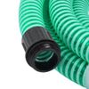 Manguera De Succión Con Conectores De Latón Pvc Verde 29 Mm 4 M Vidaxl