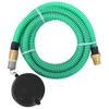 Manguera De Succión Con Conectores De Latón Pvc Verde 29 Mm 7 M Vidaxl