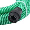 Manguera De Succión Con Conectores De Pvc Pvc Verde 26 Mm 10 M Vidaxl