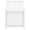 Mesitas De Noche 2 Uds Madera Contrachapada Blanco 40x35x60 Cm Vidaxl